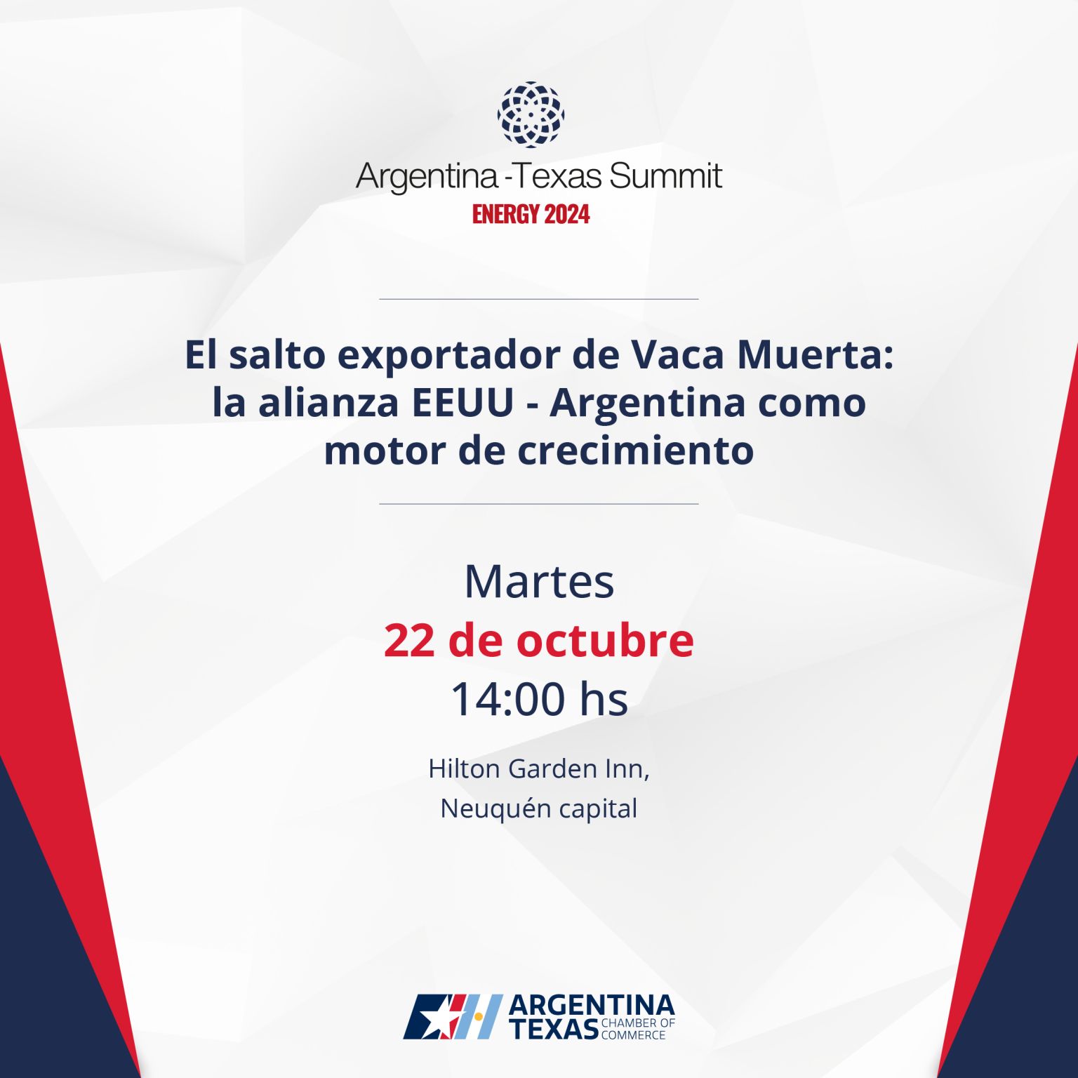 Llega Argentina-Texas Summit Energy 2024: Impulsando el futuro energético de Vaca Muerta